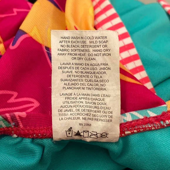 Dolphin Uglies Tropical Competition One Piece Swim Suit, Girls Youth Sz 28 - Picture 3 of 4